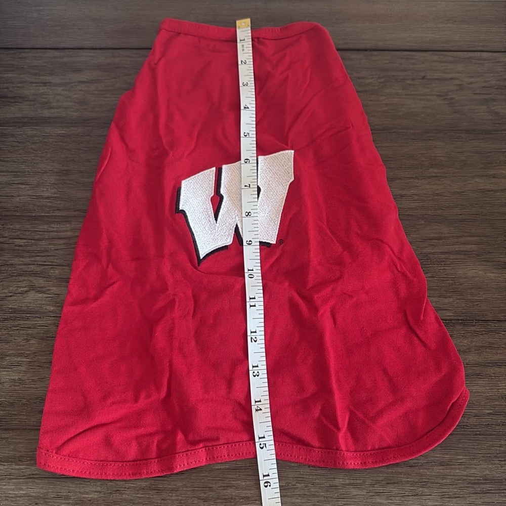 NWT [All Star Dogs] Wisconsin Badgers NCAA Collegiate Dog T-Shirt Sz Large or XL - Picture 8 of 10